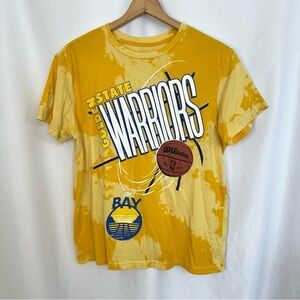 Golden State Warriors NBA Mens Yellow The Bay Old Gold Wilson Basketball T-Shirt